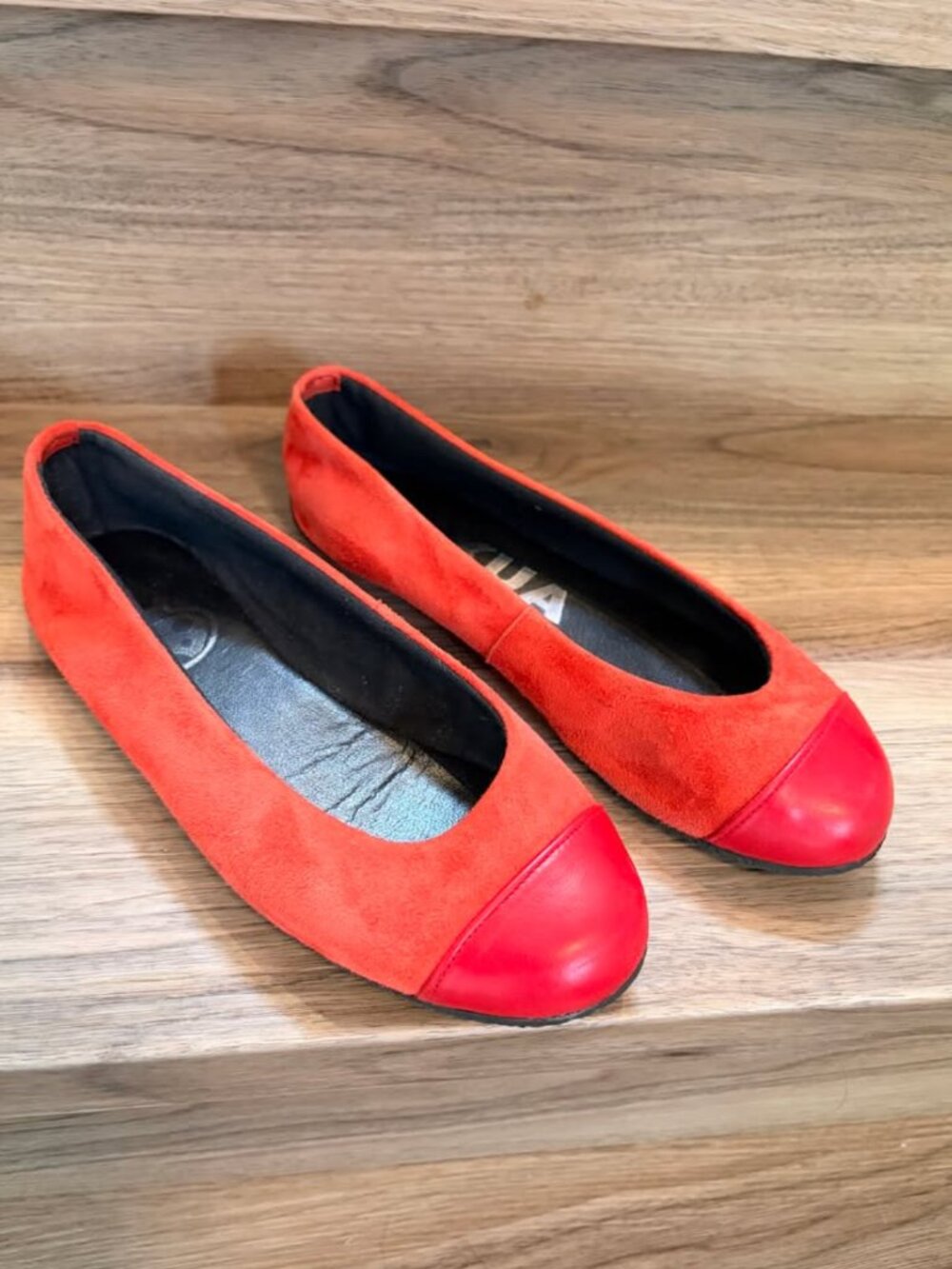 Red / Orange Flats from Spain (Women's Size 6.5 - 7)